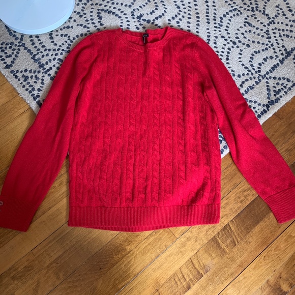 Talbots lambs wool and nylon cabled sweater.‎ Never worn . - Picture 1 of 4